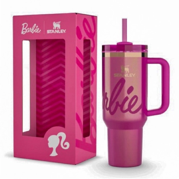 NEW The Barbie x Stanley Tumbler Icon 30 oz Quencher Tumbler